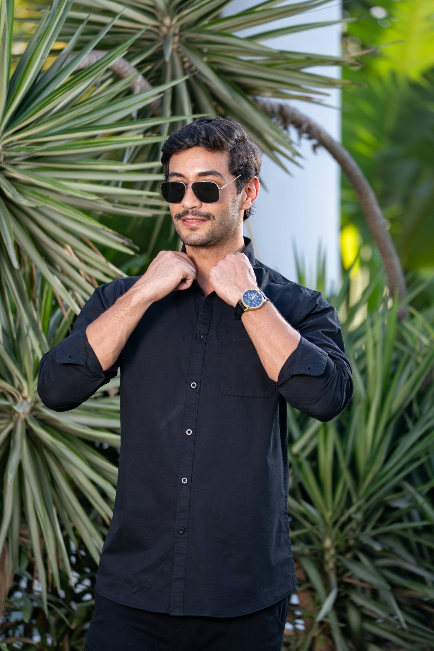 Loom Black Twill Classic Shirt