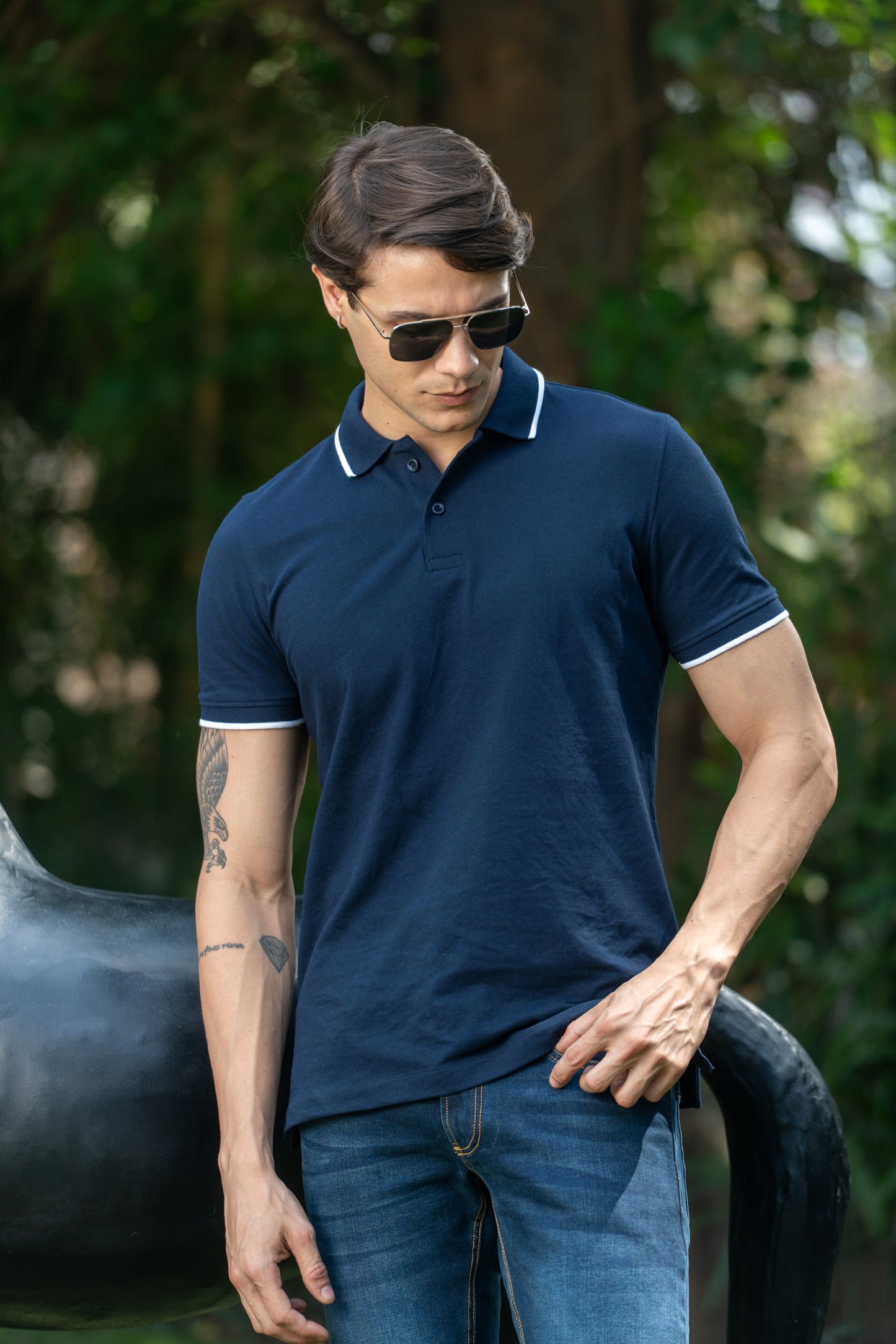 Loom Classic Polo T-Shirt – Blue