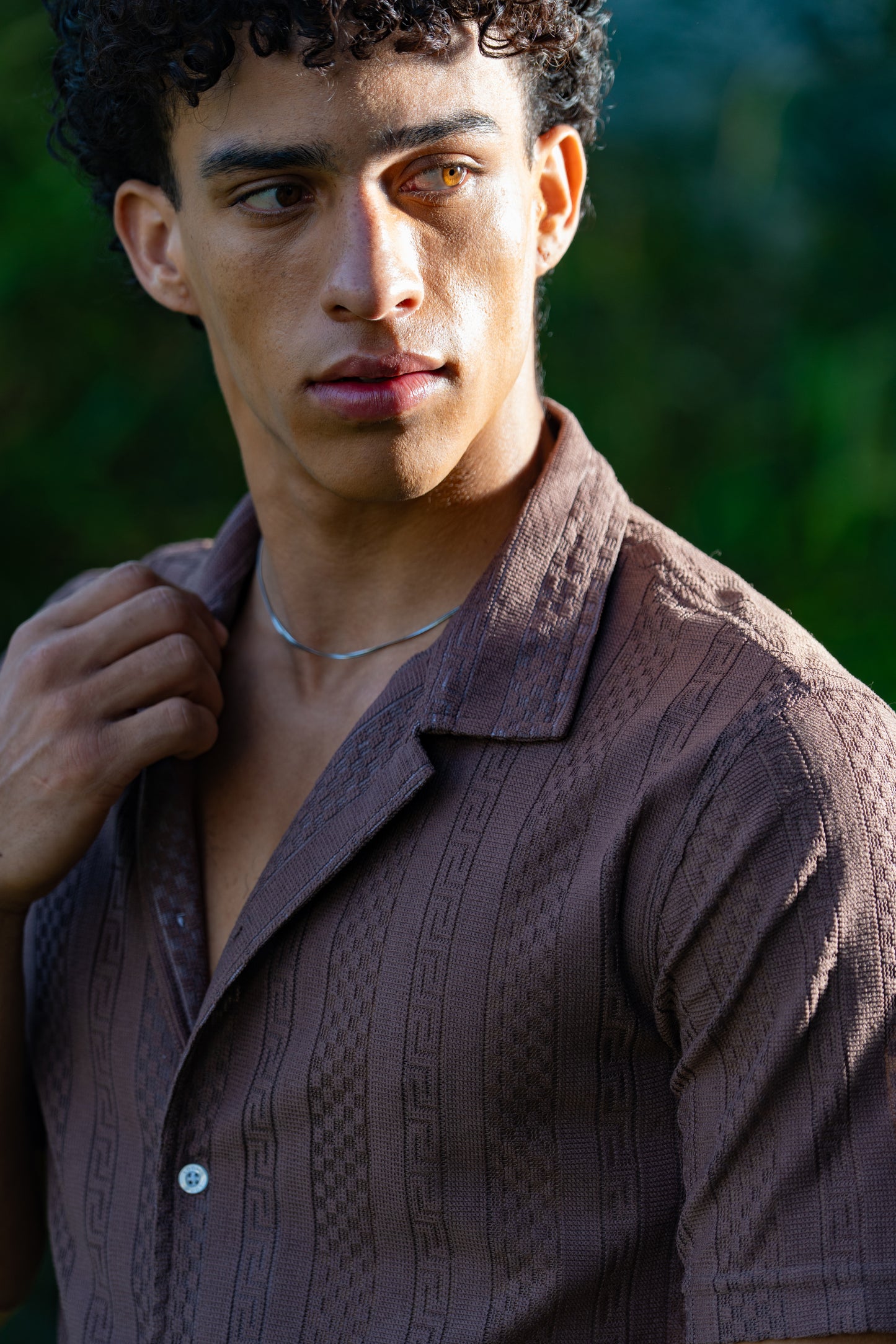 Breezy Brown Net Shirt