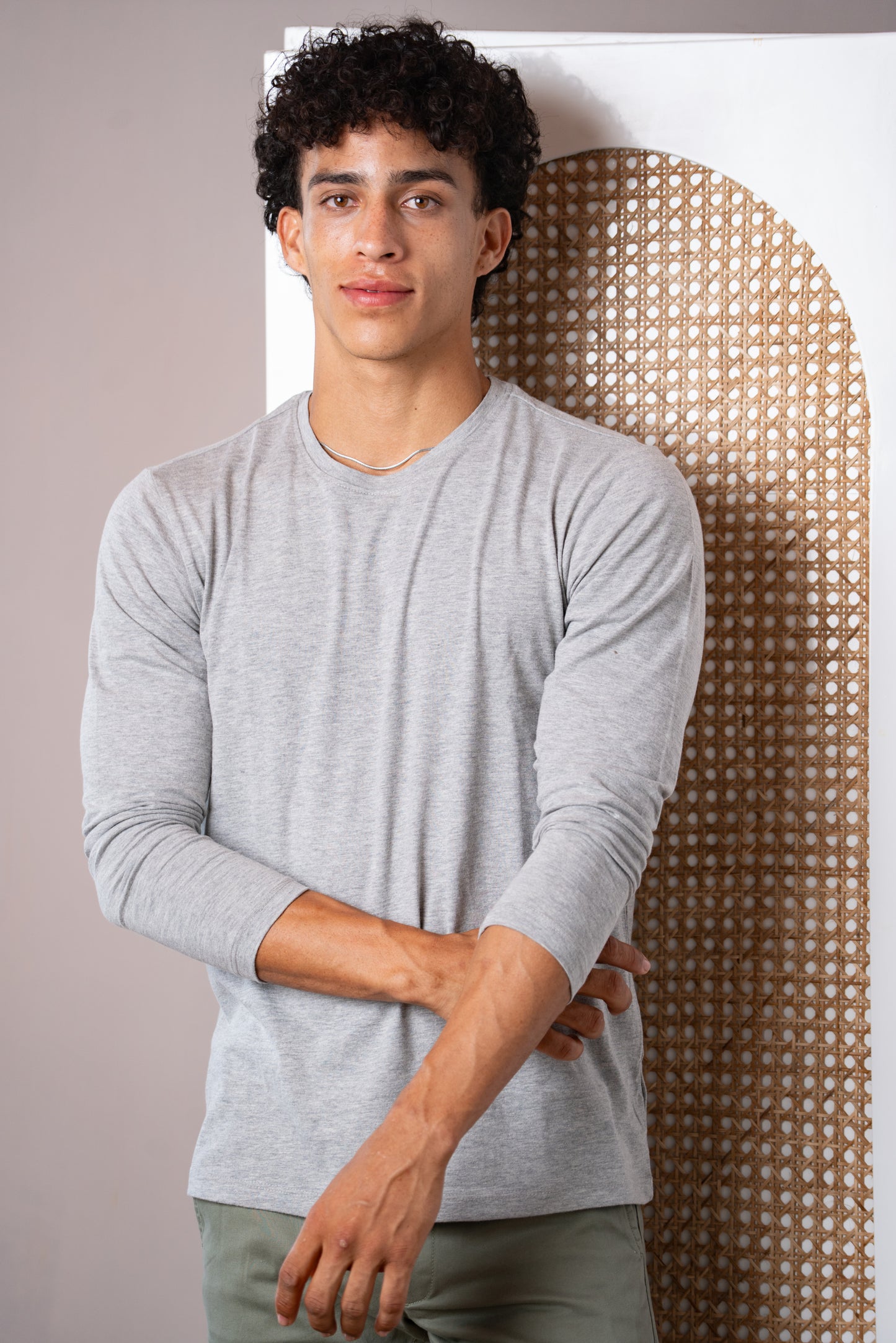Grey Full Sleeve T-Shirt