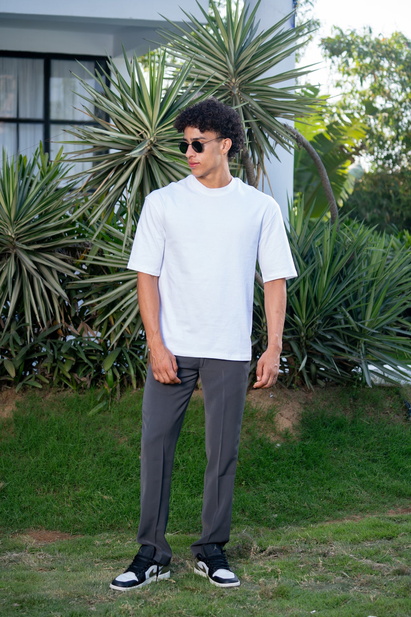 Loom Oversized White T-Shirt