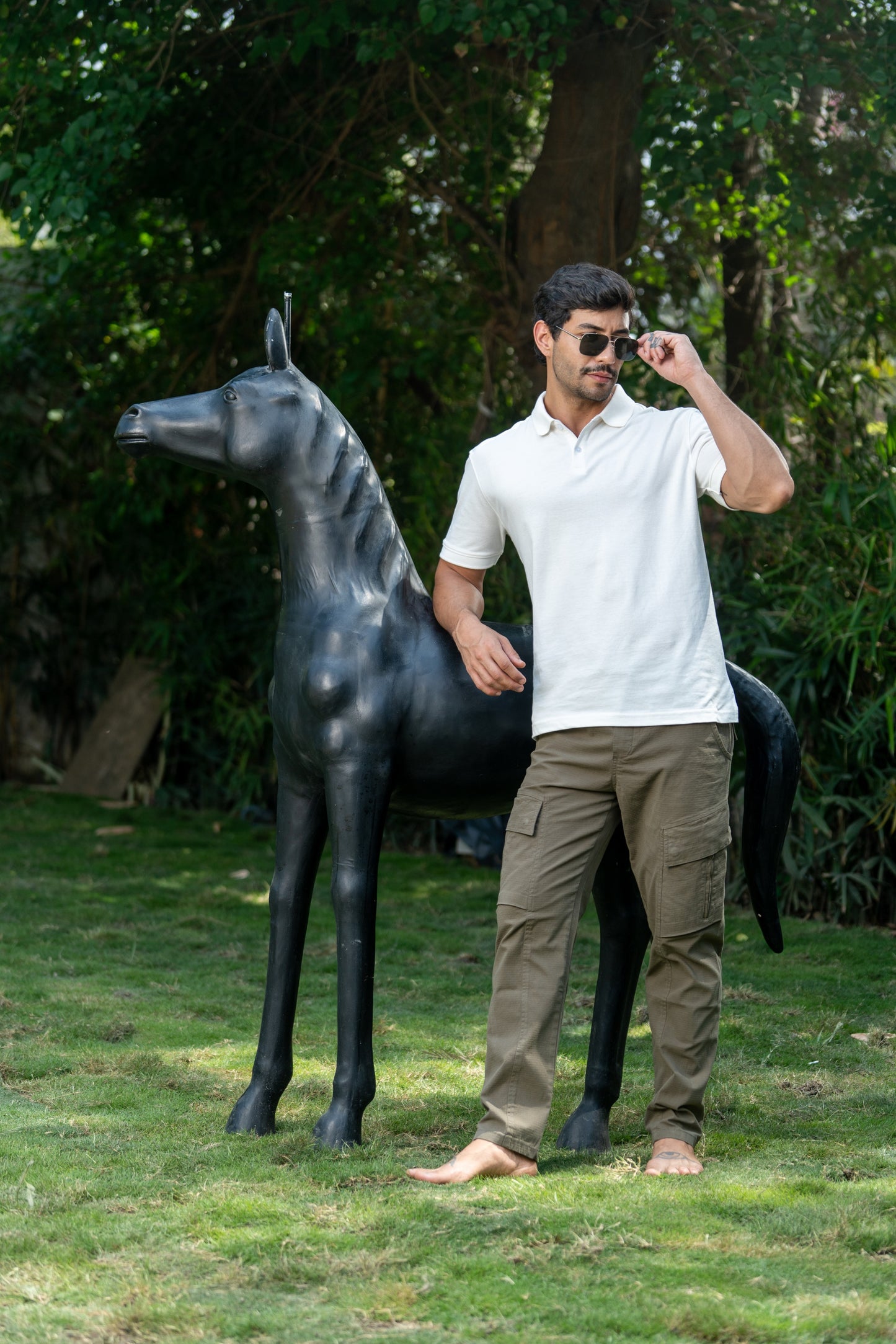 Classic White Polo T-Shirt – Matty