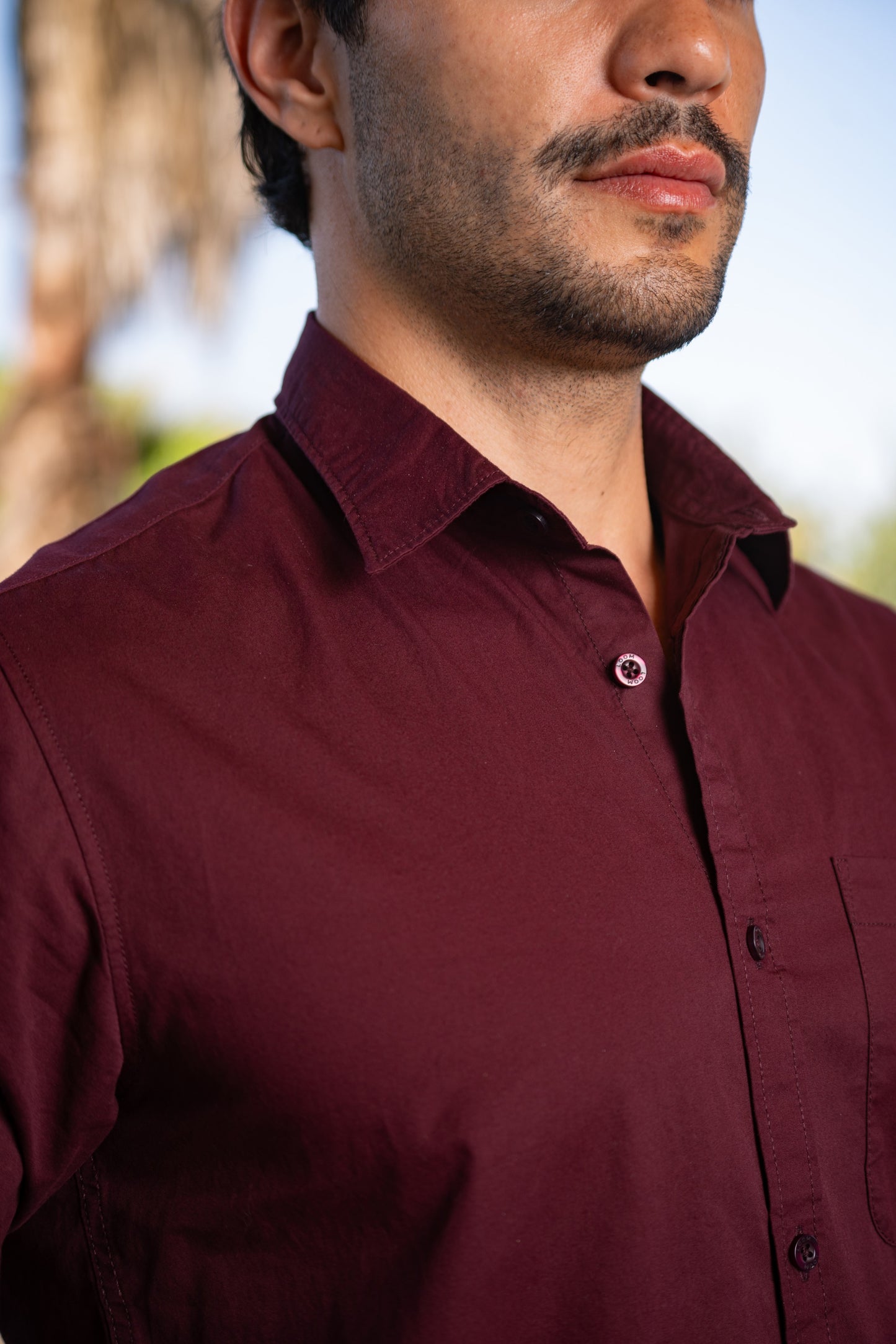 Loom Wine Twill Classic Shirt