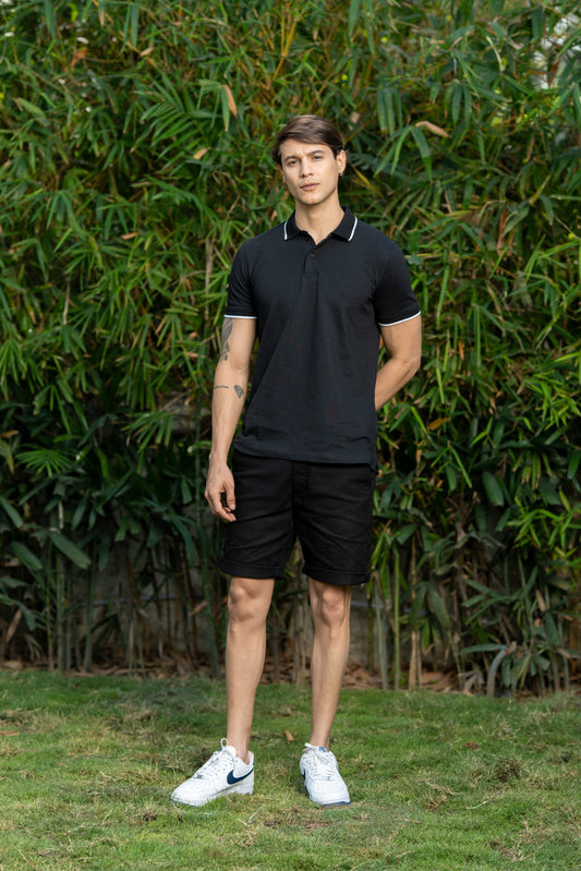 Loom Classic Polo T-Shirt – Black