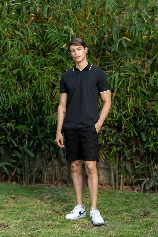 Loom Classic Polo T-Shirt – Black