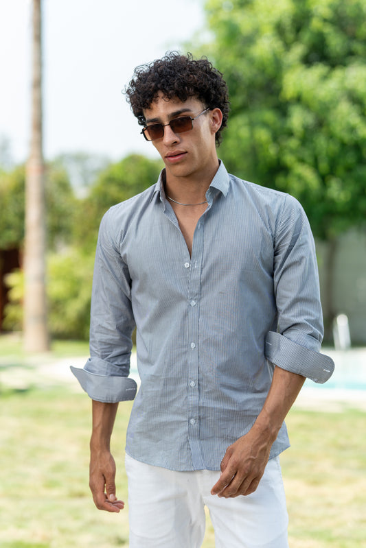 Loom Black Stripe Shirt