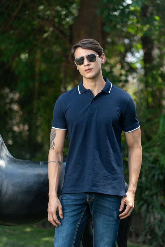 Loom Classic Polo T-Shirt – Blue