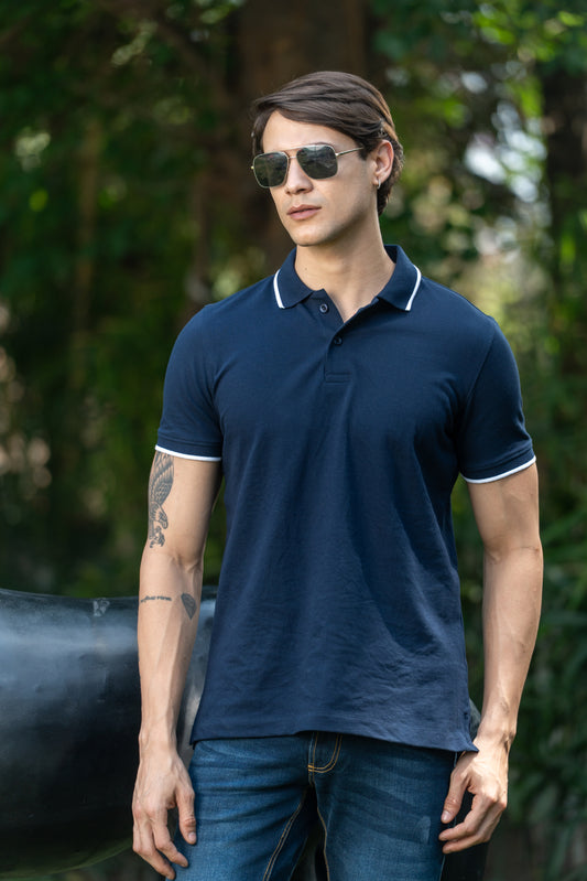 Loom Classic Polo T-Shirt – Blue
