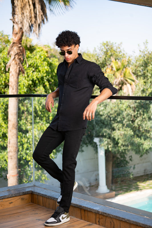 FlexFit Classic Denim Jeans (Black)