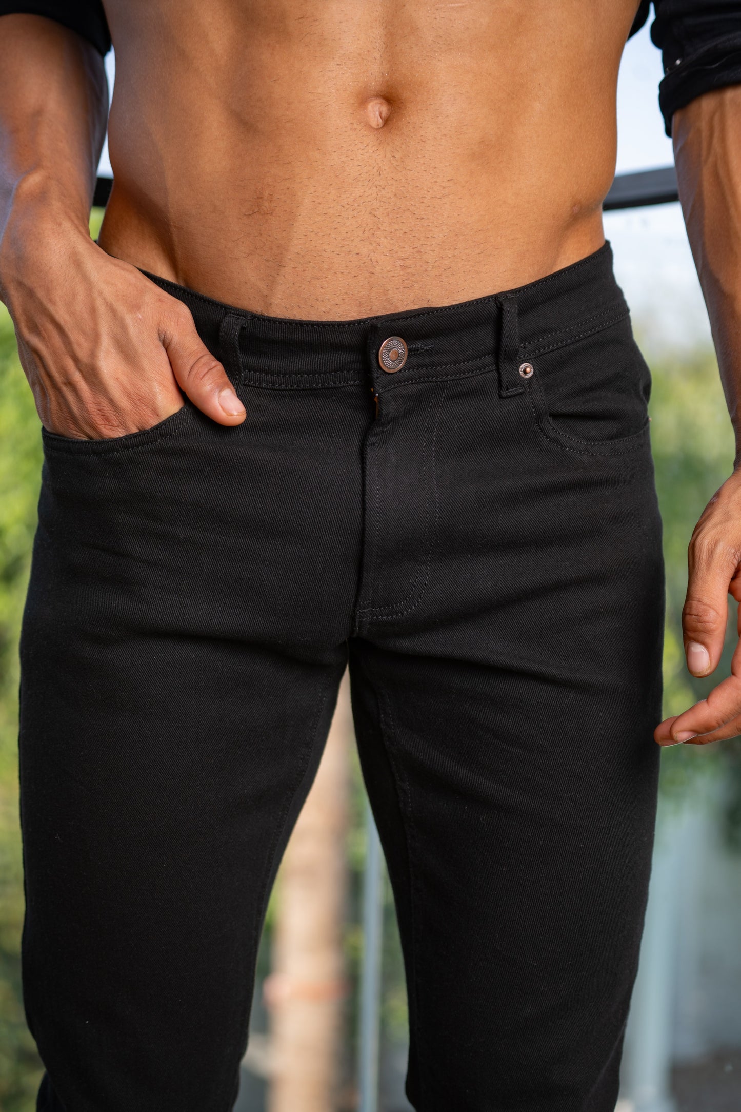 FlexFit Classic Denim Jeans (Black)