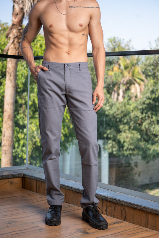 Loom Linen Touch Chinos – Grey