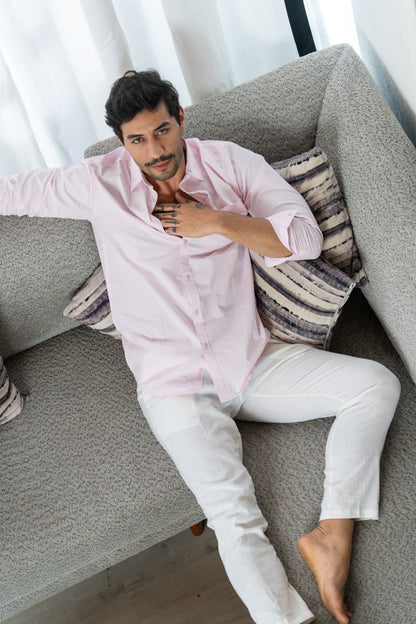Loom Pink Twill Classic Shirt