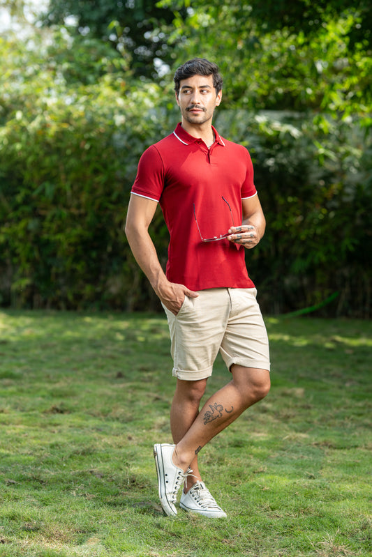 Loom Classic Polo T-Shirt – Red