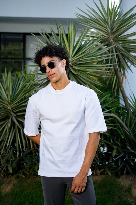 Loom Oversized White T-Shirt