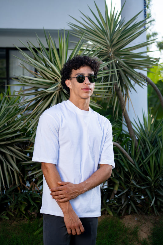 Loom Oversized White T-Shirt